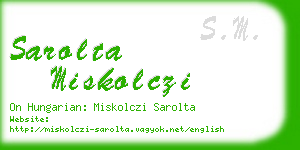 sarolta miskolczi business card